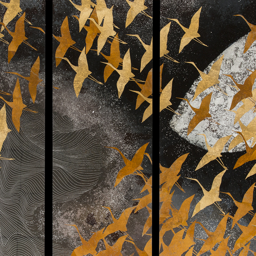 A thousand paper cranes